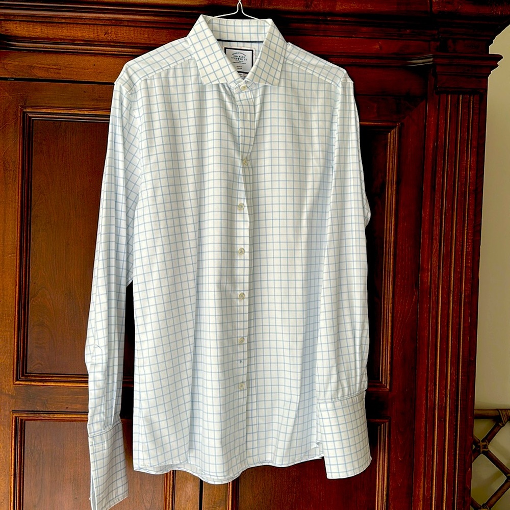 Mens dress shirt with French cuffs